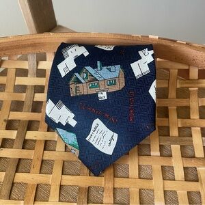 Realtor Tie By A Rogers Men's Necktie House For Sale Mortgage Hand Made